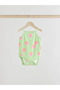 100% Organic Cotton Multicolored Fruit Patterned Straps 5-Piece Baby Bodysuit Alye58050 - 3