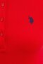 Women's Dark Red Polo Neck T-Shirt - 5