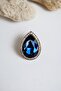 Zircon Stone Big Water Drop Adjustable Ring