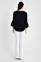 Ecru Half Flare Leg Scuba Trousers Day - Night Chic 24L7538 - 6