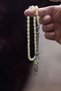7x10mm capsule cut moon star proselyte pure rock drop amber prayer beads silver