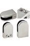 4 x (8-10mm) 304 Stainless Steel Glass Clamps Clip for Stair Window (4-pack) - Upgraded - 8