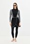 Fully Covered Hijab Swimsuit with Skirt and Tights C13059 Checkered