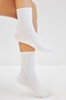 Bamboo Women's Elasticless White Seamless Premium Socks 3-Pack / Non-Squeezing Socks / Non-Marking - 6
