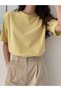 Unisex Women'S/Men's Summer Solid Color Round Neck Short Sleeve Casual Oversized T-Shirt - 3