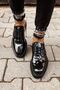 Lace-Up Men's Casual Shoes Black - 3