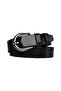 100% Genuine Leather, Black Nickel Buckle 4 Cm Black Women's Belt; Jeans, Sports Belt=an-byn-70.nickel