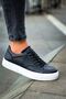 Lace-Up Men's Casual Shoes Black