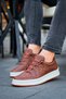 Lace Detailed Men's Sports Shoes Tan