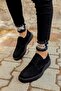 Lace-Up Men's Casual Shoes Black - 3