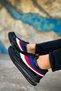Lace-up Balloon Sole Men's Casual Shoes Black - 5