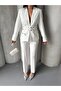 Women's Buckle Belt, Detailed Snap-Front Jacket, and Palazzo Pants—A Stylish Suit - 6
