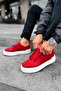 Lace-Up Men's Casual Shoes Red - 4