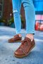 Lace-Up Buckle Detailed Men's Casual Shoes Tan - 3