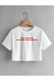 Not Flirting, Just Hot and Talking Designed Women's Crop T-Shirt