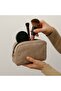 Faux Leather Makeup Bag Organizer Travel Type Bag Size: 22X15Cm