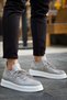 Lace Detailed Knitwear Fabric Men's Sports Shoes Anthracite - 4