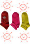 Women's Quality Bamboo Flower Patterned (3 Pairs) Perfumed Short Booties Socks
