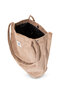 Beige Velvet Shoulder Bag - 1900035 -34316 Model - 5