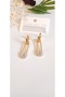Steel Earrings Filetatach Deteayli Woman Steel 316L Trend Stainless Steel Earrings Color Guaranteed Cartilage - 7
