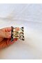 Leopard Pattern Bone Clothespin Buckle 4 cm (1 Pcs) - 3