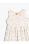 Dress Floral Pattern Sleeveless Cotton - 3