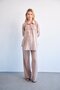 Pregnant Loose Wide Leg Adjustable Waist Shirt Suit Mink - 4