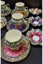 Astra.L Porcelain Hand Painted Cup Set and Delight Bowl - 5