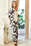 Stylish and Elegant Satin Pattern - Dressing Gown Rope Strap Set of 3 Flz 31-127 - 5