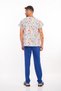 Unisex Colorful Laboratory Patterned Lycra Nurse Doctor Laboratory Scrubs Uniform Set - 3
