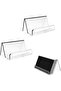 2-Pack Acrylic Business Card Holder, Clear Desk Stand for Office Display