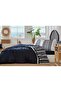 Özdilek Ranforce Fitted Bed Sheet King Size Double Duvet Cover Set-Wonder Navy Blue - 4