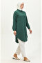 Buttoned tunic 6122-01 emerald green - 2