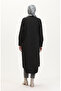Plus Size Zip-Up Denim Tunic 35301-02 Black - 5