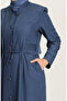 Embroidered Waist and Sleeve Ferace 1453-01 Dark Blue - 4