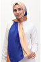 Karaca tricolor shawl 81049-17 gold cobalt blue - 2