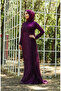 Sequined tulle evening dress 5345-03 purple