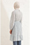 Ruffled Skirt Tunic 4343-03 White Blue - 6