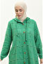 Tweed Hooded cap 0256-04 green - 3