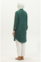 Buttoned tunic 6122-01 emerald green - 5