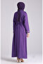 Shile Fabric Embroidered Dress 0074-04 Purple - 3