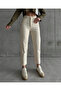 Freya Women's Cream Lycra Mom Jeans Denim Boyfrend Trousers - 2
