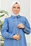Long denim tunic 7001-01 denim blue - 4