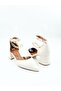 Women's Genuine Leather Heeled Shoes - 3