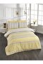 Solea Cotton Elastic Sheet Yellow Double Duvet Cover Set 4 Pieces 200X220 cm - 3