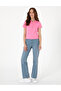 Pink Slim Fit Cotton Polo Collar Basic T-Shirt 50305776-Vr041 - 4