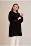 Women's Large Size Sleeve and Single Sequin Detailed Relaxed Cut Tunic - 6