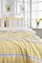 Solea Cotton Elastic Sheet Yellow Double Duvet Cover Set 4 Pieces 200X220 cm - 2