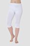 Women's Capri Tights White Cotton Lycra - 3