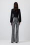Sequined Wide Leg Pants - 4